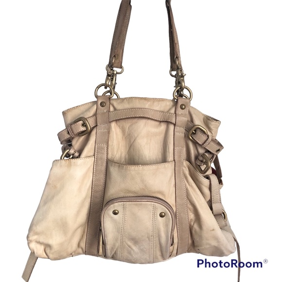 Vintage Y2K Steven Madden Shoulder Purse 100% leather tan bag - Picture 1 of 6